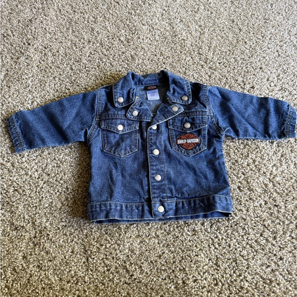 Harley-Davidson Kids Blue Denim Jacket - Picture 2 of 6